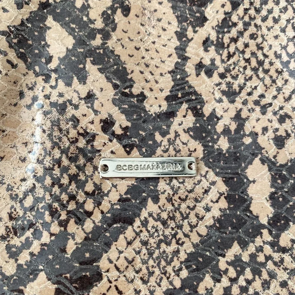 BCBGMaxazria Snake Skin Clutch - Picture 2 of 6